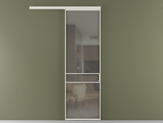 Перегородка Формато вдоль стены 1 створка