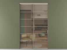 Перегородка Формато внутри проёма 2 створки