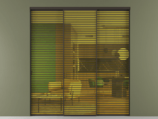 Перегородка Formato внутри проёма 3 створки