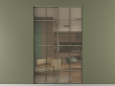 Перегородка Формато внутри проёма 2 створки