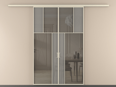 Перегородка Мозаик вдоль стены 2 створки