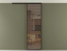 Перегородка Formato вдоль стены на потолок 1 створка