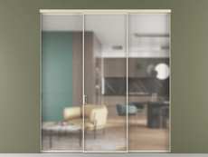 Перегородка Формато внутри проёма 3 створки