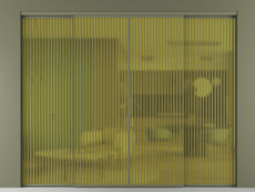 Перегородка Formato внутри проёма 4 створки