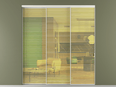 Перегородка Формато внутри проёма 3 створки с синхронным механизмом