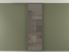 Перегородка Формато вдоль стены на потолок 1 створка