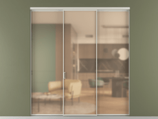 Перегородка Formato внутри проёма 3 створки