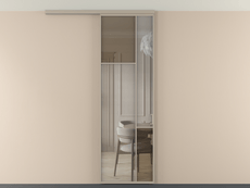 Перегородка Mosaic вдоль стены на потолок 1 створка