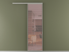 Перегородка Formato вдоль стены 1 створка