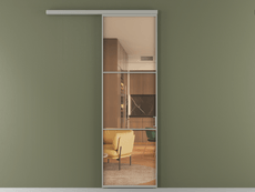 Перегородка Формато вдоль стены 1 створка