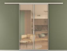 Перегородка Formato вдоль стены 2 створки