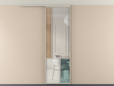 Перегородка Мозаик вдоль стены на потолок 1 створка