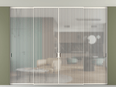 Перегородка Формато внутри проёма скрытое крепление в потолок 4 створки