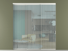 Перегородка Formato внутри проёма 3 створки с синхронным механизмом