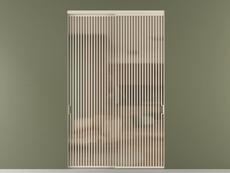 Перегородка Formato внутри проёма 2 створки