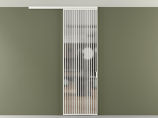 Перегородка Формато вдоль стены на потолок 1 створка