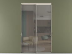 Перегородка Formato внутри проёма 2 створки