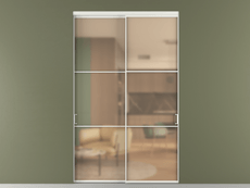 Перегородка Формато внутри проёма 2 створки