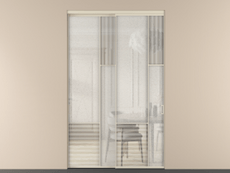 Перегородка Мозаик внутри проёма 2 створки