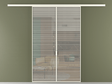 Перегородка Формато вдоль стены 2 створки