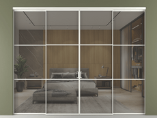 Перегородка Формато внутри проёма 4 створки