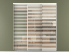 Перегородка Формато внутри проёма 3 створки с синхронным механизмом