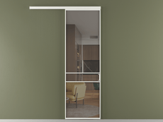 Перегородка Формато вдоль стены 1 створка