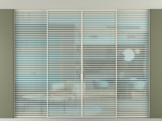 Перегородка Формато внутри проёма скрытое крепление в потолок 4 створки