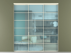 Перегородка Формато внутри проёма 3 створки