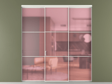 Перегородка Formato внутри проёма 3 створки