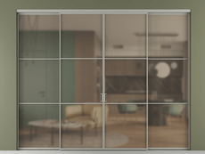 Перегородка Формато внутри проёма 4 створки