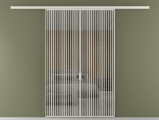 Перегородка Formato вдоль стены 2 створки