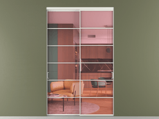 Перегородка Формато внутри проёма 2 створки