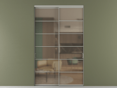 Перегородка Формато внутри проёма 2 створки