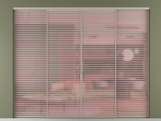 Перегородка Формато внутри проёма 4 створки