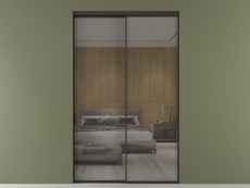 Перегородка Formato внутри проёма 2 створки