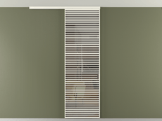 Перегородка Формато вдоль стены на потолок 1 створка