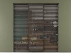 Перегородка Формато внутри проёма 3 створки