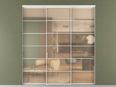 Перегородка Формато внутри проёма 3 створки