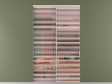 Перегородка Formato внутри проёма 2 створки