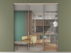 Перегородка Формато внутри проёма 3 створки