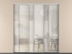 Перегородка Мозаик внутри проёма 3 створки