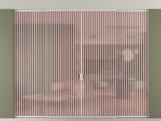 Перегородка Formato внутри проёма скрытое крепление в потолок 4 створки