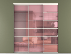 Перегородка Формато внутри проёма 3 створки с синхронным механизмом