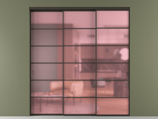 Перегородка Формато внутри проёма 3 створки с синхронным механизмом