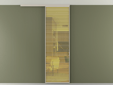 Перегородка Formato вдоль стены на потолок 1 створка