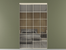 Перегородка Формато внутри проёма 2 створки