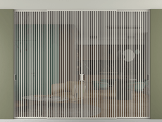 Перегородка Формато внутри проёма скрытое крепление в потолок 4 створки