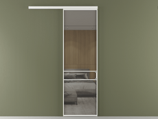 Перегородка Формато вдоль стены 1 створка