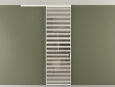 Перегородка Формато вдоль стены на потолок 1 створка